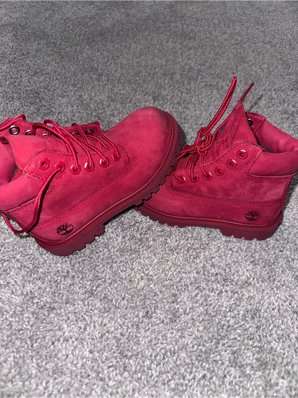 Timberland Red Premium Suede Boots